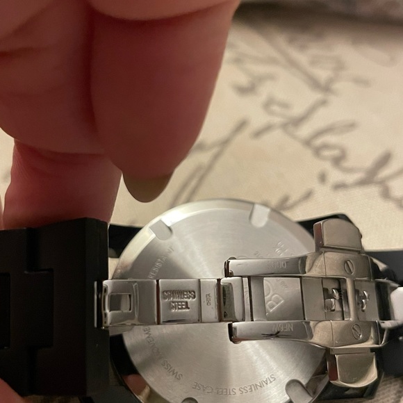 Unisex Swiss Bold Large Black Polymer Bracelet Watch 42mm 3600047 - Picture 8 of 8